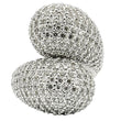 0W216 Rhodium Brass Ring with AAA Grade CZ in Clear