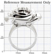 1W044 Rhodium Brass Ring