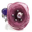 LOA600 Antique Tone Brass Ring with Assorted in Multi Color
