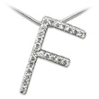 21606 Rhodium Brass Pendant with AAA Grade CZ in Clear