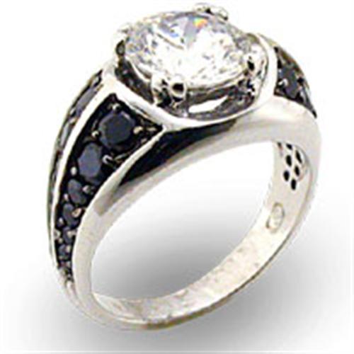 22208 Special Color 925 Sterling Silver Ring with AAA Grade CZ in Clear
