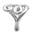 3W1076 Rhodium Brass Ring