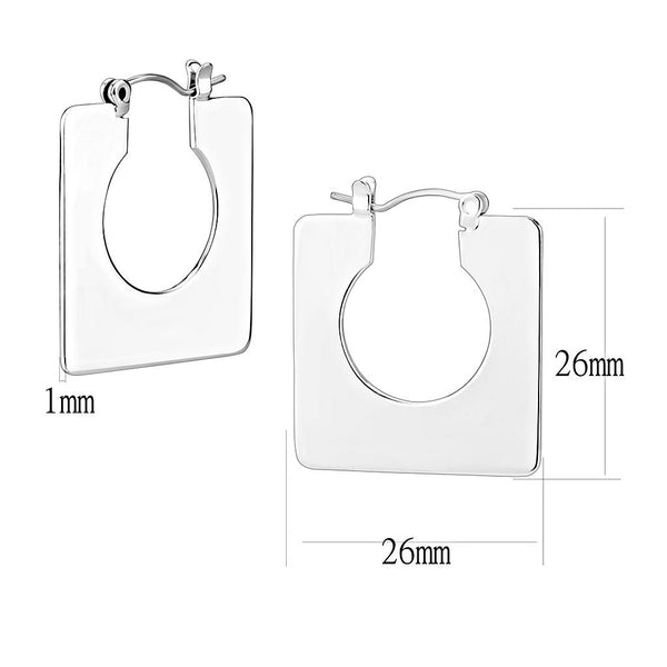 3W1500 Rhodium Brass Earrings