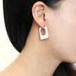 3W1500 Rhodium Brass Earrings