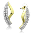 3W942 Gold+Rhodium Brass Jewelry Sets with AAA Grade CZ in Clear