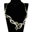 3W942 Gold+Rhodium Brass Jewelry Sets with AAA Grade CZ in Clear