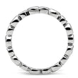 3W121 Rhodium Brass Ring with AAA Grade CZ in Clear