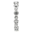 3W121 Rhodium Brass Ring with AAA Grade CZ in Clear