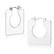 3W1500 Rhodium Brass Earrings