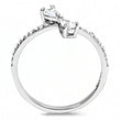 DA139 High polished (no plating) Stainless Steel Ring with AAA Grade CZ in Clear