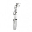 DA153 High polished (no plating) Stainless Steel Ring with AAA Grade CZ in Clear