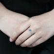 DA311 No Plating Stainless Steel Ring with Epoxy in Jet