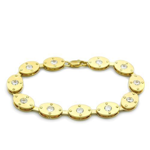 Bracelet,Brass,Matte Gold &amp; Gold,AAA Grade CZ,Clear,Limited Offer