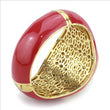 LO4351 -Brass Bangle Gold Women Top Grade Crystal Multi Color