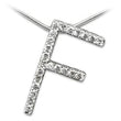LOA257 High-Polished 925 Sterling Silver Pendant with AAA Grade CZ in Clear