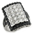 LOAS1106 Special Color 925 Sterling Silver Ring with AAA Grade CZ in Multi Color