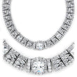 Necklace,925 Sterling Silver,Rhodium,AAA Grade CZ,Clear,Young line,Clearance,Limited Offer