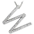 LOAS809 Rhodium 925 Sterling Silver Pendant with AAA Grade CZ in Clear