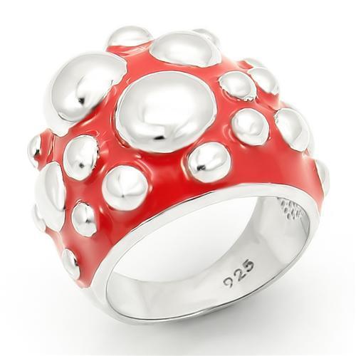 LOS162 Rhodium 925 Sterling Silver Ring