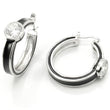 LOS173 Rhodium 925 Sterling Silver Earrings with AAA Grade CZ in Clear