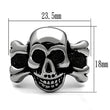 TK474 High polished (no plating) Stainless Steel Ring