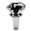 TK474 High polished (no plating) Stainless Steel Ring